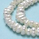 Fili di perle di perle d'acqua dolce coltivate naturali PEAR-A005-19-01-4