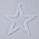 Christmas Hollow Star DIY Pendant Silicone Molds X-DIY-I034-07-3