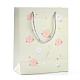 Rectangle with Flower Pattern Paper Bags CARB-F008-01C-2