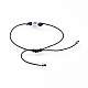 Nylon ajustable pulseras de abalorios trenzado del cordón BJEW-JB04639-4