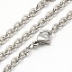 Trendy Unisex 304 Stainless Steel Cable Chain Necklaces NJEW-M047-C-01-1