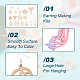 Kits de fabrication de boucles d'oreilles pendantes en filigrane biyun diy DIY-BY0001-33-3
