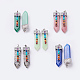 Natural & Synthetic Mixed Stone with Synthetic & Natural Natural & Synthetic Mixed Stone Chakra Big Pendants G-E415-A-1