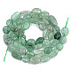 Perles vertes naturelles quartz fraise brins G-S359-148-2