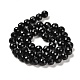 Natural Black Tourmaline Beads Strands G-K345-A04-02-3