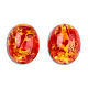 Perle di ambra imitazione resina RESI-N034-12-C01-1