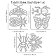 Globleland 6 Stück Insekten-Stanzformen aus Metall DIY-WH0309-1001-6