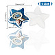 Assiettes à bijoux en céramique étoile de mer gomakerer AJEW-GO0001-32-2