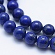 Chapelets de perles en lapis-lazuli naturel G-P342-01-6mm-A-3