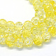 Chapelets de perle ronde en verre craquelé transparent peint DGLA-Q018-10mm-06-1