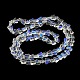 Chapelets de perles en verre transparent électrolytique EGLA-G037-11A-AB01-3