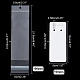 PH PandaHall 100 Sets Long Keychain Display Cards with Self-Sealing Bags CDIS-PH0001-59A-2