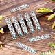 SUNNYCLUE 1 Box 20Pcs Synthetic Turquoise Charms Flower Pattern Bookmark Charms DIY Rectangle Charms for Jewelry Making Tibetan Style Alloy Pendants Carved Charms Earrings Necklace Keychain Supplies FIND-SC0002-91-4