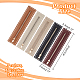Wadorn 5pcs 5 couleurs pu fermetures à glissière de sac à main en similicuir PURS-WR0006-91-2