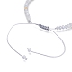 Bracelets de perles de nylon tressés réglables BJEW-JB05528-02-3