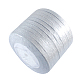 グリッターメタリックリボン  ラメリボン  銀のメタリックコード  バレンタインデーのギフトボックスパッケージ  銀  1/4インチ（6mm）  約33ヤード/ロール（30.1752メートル/ロール）  10のロール/グループ RSC6mmY-016-1
