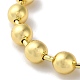 Rack Plating Brass Ball Chain Necklaces for Women NJEW-G102-01E-G-2
