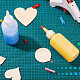 Benecreat 12 paquet 4 onces (120 ml) flacons de distribution en plastique avec capuchons rouges - bon pour l'artisanat DIY-BC0010-11-6