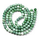 Opaque Crackle Glass Round Beads Strands GLAA-T031-01L-3