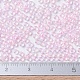 MIYUKIラウンドロカイユビーズ  日本製シードビーズ  11/0  （rr272)ピンクの裏地付きクリスタルab  11/0  2x1.3mm  穴：0.8mm  約50000個/ポンド SEED-G007-RR0272-2