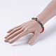 Natural Gemstone Bead Stretch Bracelets BJEW-JB03564-4
