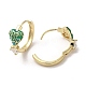 Real 18K Gold Plated Brass Heart Hoop Earrings EJEW-L268-024G-02-2