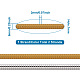 2 fili 2 colori placca non magnetici ematite sintetica perline distanziatori fili G-TA0001-28-8
