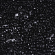 ガラスシードビーズ  機械刺繍に適合  不透明色の光沢  ラウンド  ブラック  2x1.5mm  穴：1mm  約30000個/袋 SEED-S042-03B-01-3