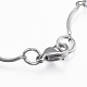 304 Stainless Steel Charm Bracelets BJEW-H528-01P-3