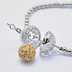 Bracelets de perles tressées en laiton BJEW-L621-01P-3