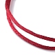 Set di semplici bracciali in cordoncino di nylon BJEW-JB07376-02-7