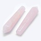 Cuentas puntiagudas de cuarzo rosa natural G-E490-E10-2