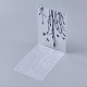 Tampon en plastique transparent transparent X-DIY-WH0110-04A-2