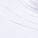 フラット弾性クリスタルストリング  弾性ビーズ糸  ストレッチブレスレット作り用  ホワイト  1x0.5mm  約87.48ヤード（80m）/ロール EW-F007-13-4