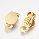 Accessoires de boucles d'oreilles clips à vis en 304 acier inoxydable STAS-T045-33B-G-2