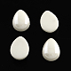 Pearlized Plated Opaque Glass Cabochons PORC-S778-6x10-23-1