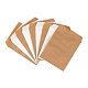 100 pièces 2 couleurs sacs en papier kraft blanc et marron CARB-LS0001-04-3