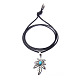 Alloy Pendant Necklaces NJEW-F235-16AS-4