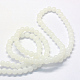 Chapelets de perles rondes en verre imitation jade peint DGLA-Q021-10mm-01-3