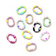 Spray Painted Alloy Spring Gate Rings FIND-A027-02-1