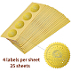 BENECREAT 100pcs Official Seal Gold Foil Certificate Seals DIY-WH0211-177-3