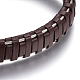 Bracelets de cordon en cuir BJEW-E352-11A-G-2