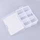 Recipientes de almacenamiento de abalorios de plástico CON-R006-19-3