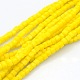 Opaque Solid Color Crystal Glass Cube Beads Strands EGLA-F074C-02-1