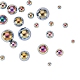 Perle di perle imitazione plastica abs KY-CJ0001-07-6