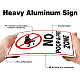 Panneaux d'avertissement en aluminium protégés contre les UV et étanches AJEW-WH0111-K22-4