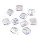 Perle keshi di perle nucleate naturali barocche PEAR-S020-K09-1-1