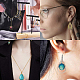 SUNNYCLUE 120pcs 3 Size Open Bezel Charms Connector Charms Earring Teardrop Pendant Frame for Earring Making DIY Jewelry Making Findings KK-SC0001-23G-6
