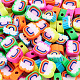 Fashewelry 100Pcs 5 Style Handmade Polymer Clay Beads FIND-FW0001-33-3