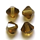 Abalorios de cristal austriaco de imitación SWAR-F022-5x5mm-228-1